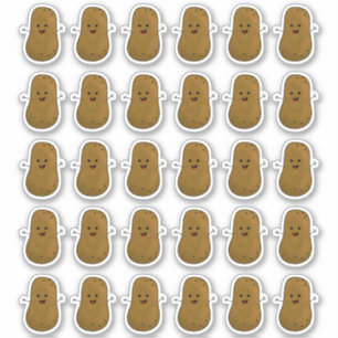 Lots Of Happy Potatoes Sticker