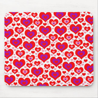 Lots of Hearts Mouse Mat