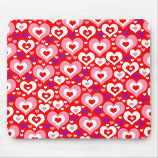 Lots of Hearts Mouse Mat