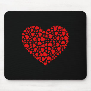Lots Of Hearts Valentine's Day Boys Girls Kids Mouse Mat