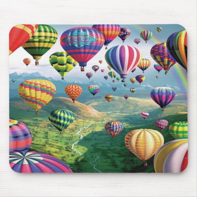 Lots Of Hot Air Balloons Mousepad (Front)