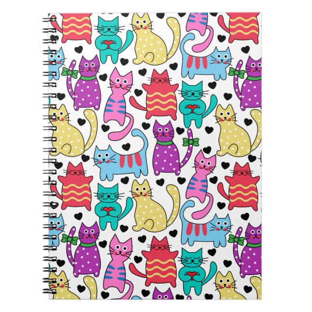 Lots Of Kitty Cats Notebook (Front)
