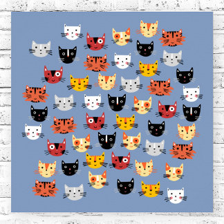 Lots of Kitty Cats Poster