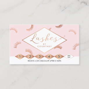 Lots of Lashes Lash Salon Pink/Rose Gold Loyalty