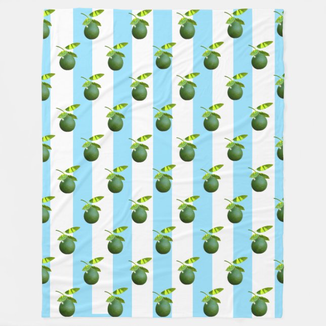 Lots of Lime Fleece Blanket (Front)