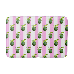 Lots of Lime Pink Bath Mat