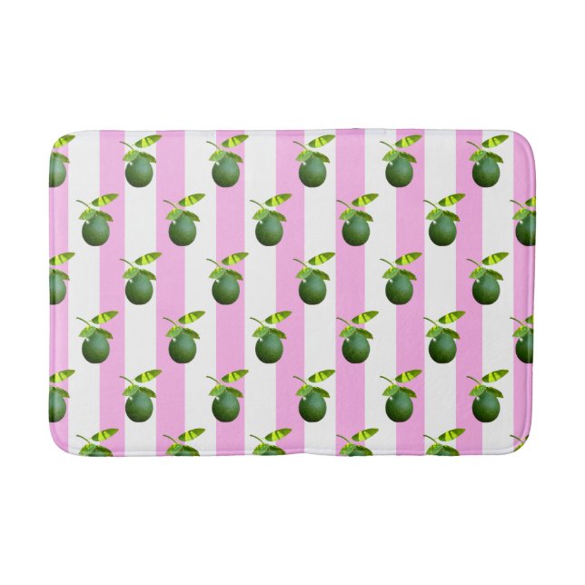Lots of Lime Pink Bath Mat (Front)