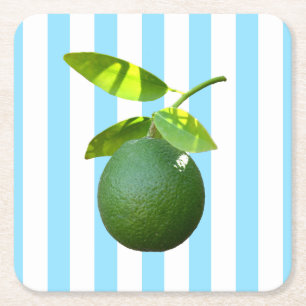 Lots of Lime Square Paper Coaster