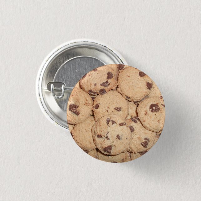 Lots of Little Chocolate Chip Cookies 3 Cm Round Badge (Front & Back)