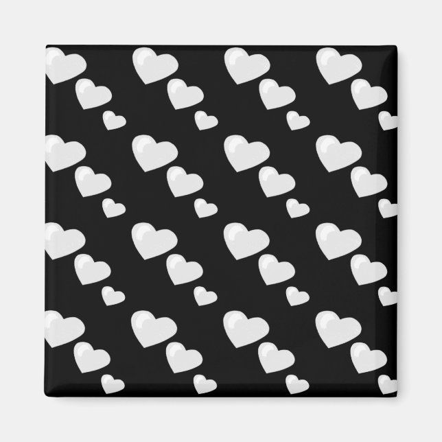 Lots of Love (Heart Pattern) (White) Magnet (Front)