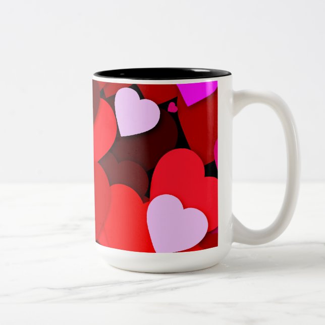 Lots of Love Two-Tone Coffee Mug (Right)