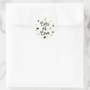 Lots of Love Valentine's Day Classic Round Classic Round Sticker