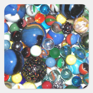 Lots of Marbles Square Sticker