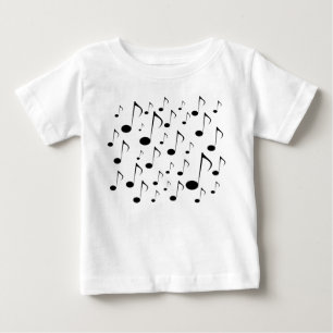 Lots of Music Notes Baby T-Shirt