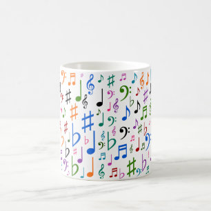 Lots of Musical Notes and Symbols Coffee Mug