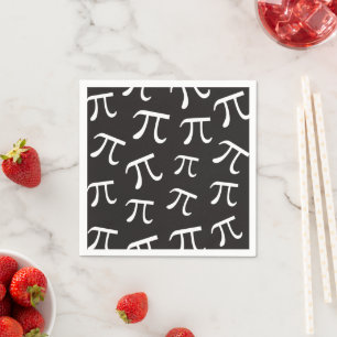 Lots of Pi Symbols Pi Day Math Themed Paper Napkin