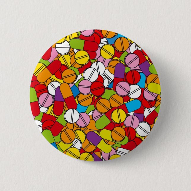 Lots of Pills 6 Cm Round Badge (Front)