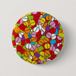 Lots of Pills 6 Cm Round Badge