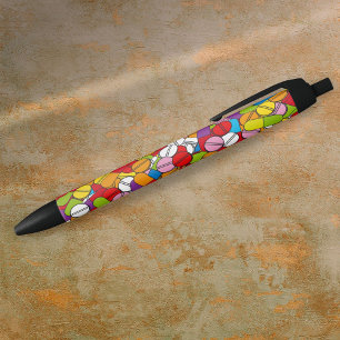 Lots Of Pills Colourful Modern Black Ink Pen