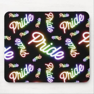 Lots of Pride Neon Signs Mouse Mat