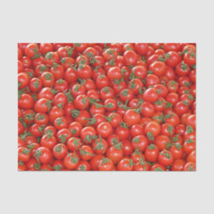 Lots of Red Cherry Tomatoes Tissue Paper