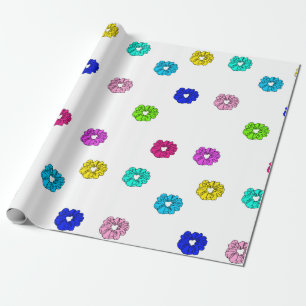 Lots of Scrunchies VSCO Girl Wrapping Paper