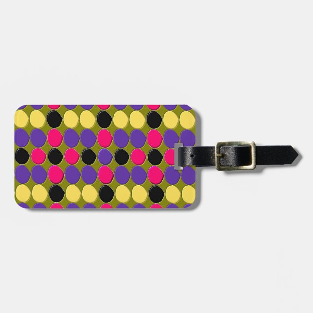 Lots of Spots Custom Luggage Tag (Front Horizontal)