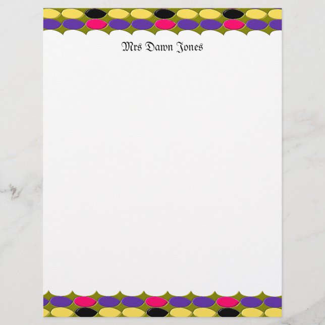 Lots Of Spots Customisable Letterhead (Front)