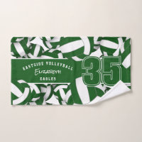 Lots of volleyballs team spirit gifts green white