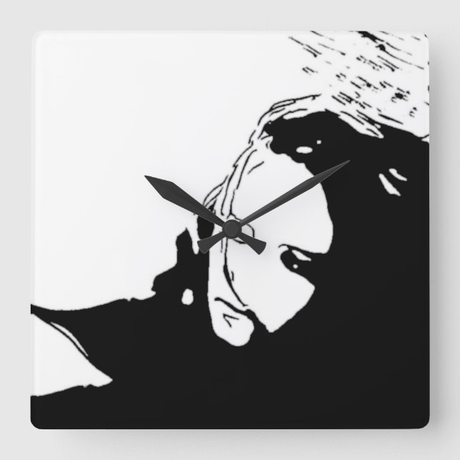 Lot's Wife Square Wall Clock (Front)