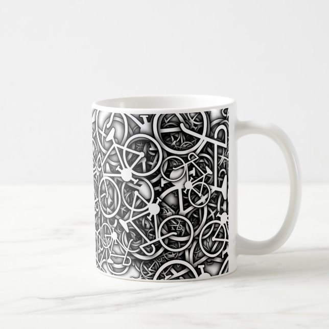 Lotsa Bikes - Cyclist's Bicycle Design Mug (Right)