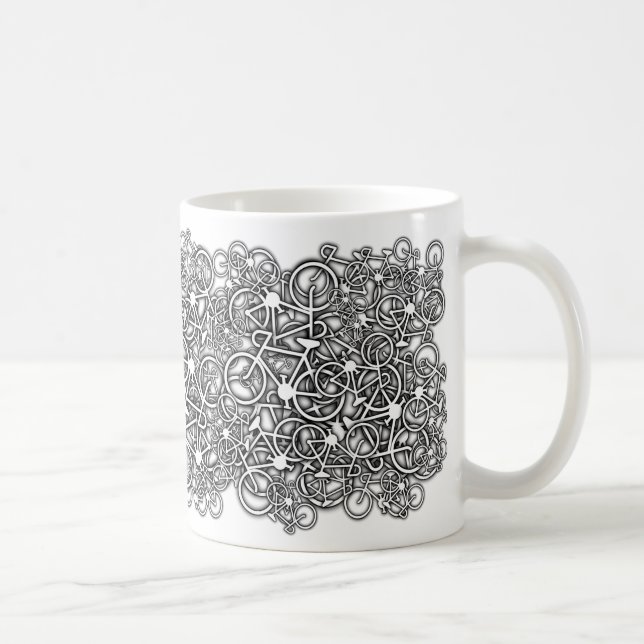 Lotsa Bikes Cyclist's Drinks Mug (Right)