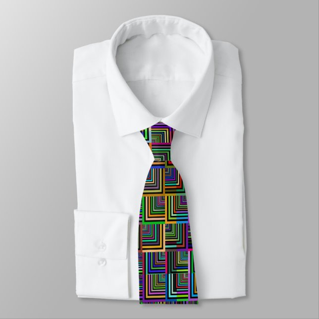 Lotsa Colors Right Angle Men's Tie (Tied)