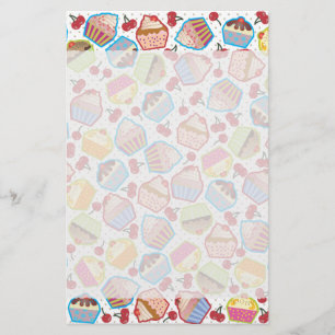 Lotsa Cupcakes n Cherries Stationery