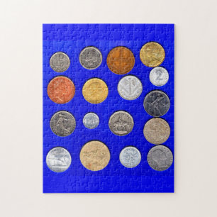 lotsa foreign coins jigsaw puzzle