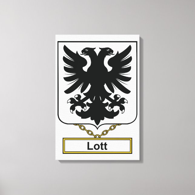 Lott Family Crest Canvas Print (Front)