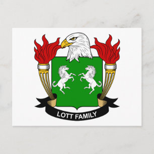 Lott Family Crest Postcard