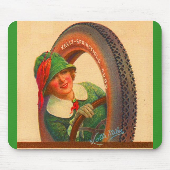 Lotta Miles Kelly-Springfields tire mascot Mouse Mat (Front)