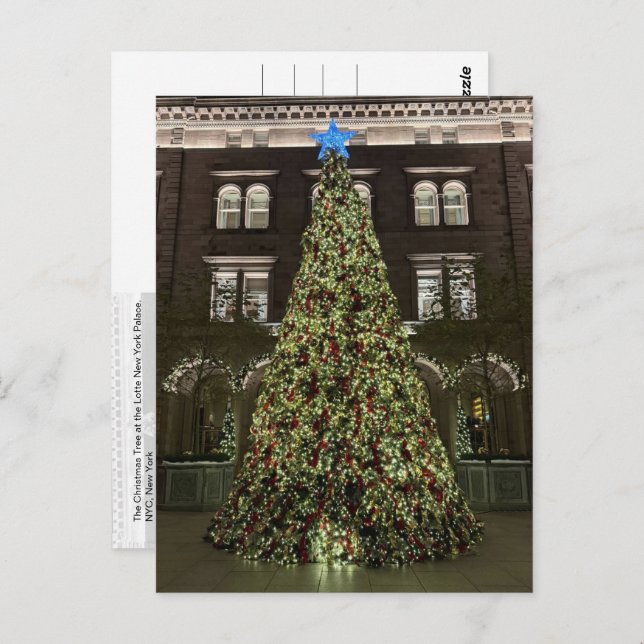 Lotte New York Palace Christmas Tree (2025) -  Postcard (Front/Back)