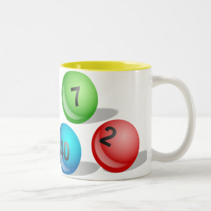 Lottery Balls Two-Tone Coffee Mug