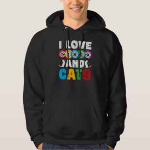 Lottery Cat  Gambling Bingo Player Pet Cat Owner B Hoodie