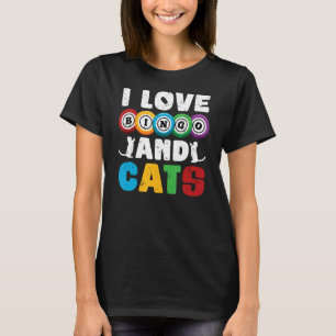 Lottery Cat Gambling Bingo Player Pet Cat Owner B T-Shirt