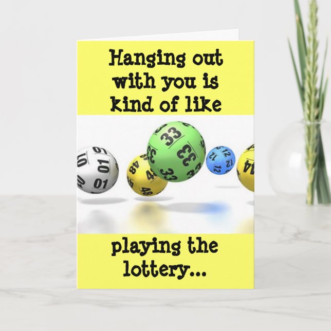 Lottery Greeting Card (Front)