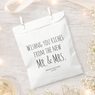Lottery Ticket Wedding  Favour Bags