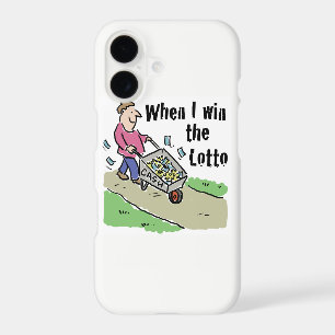 Lottery Winning Design Man with Barrow of Cash
