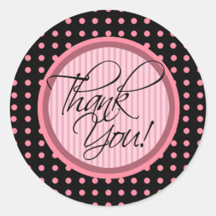 Lotti Dotti - Thank You Sticker (Baby Pink)