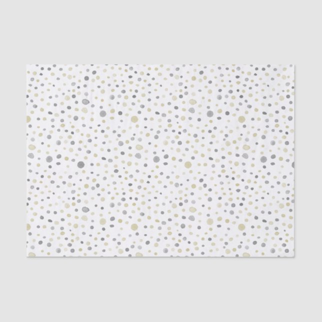 Lottie Confetti Watercolor Dots Tissue Paper (Front)