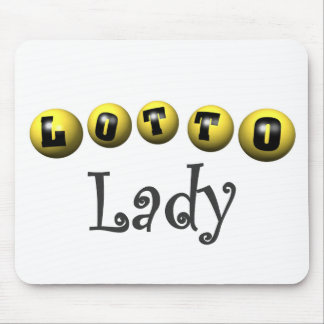 Lotto Lady T-shirts and Gifts. Mouse Mat