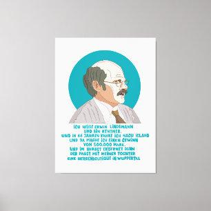 Lottogewinner Erwin Lindemann - Loriot - Funny Canvas Print
