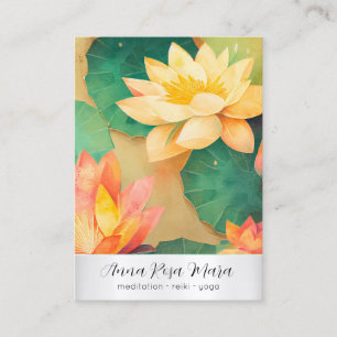 *~* Lotus 4 Art   PHOTO Nature Flowers QR AP67 Business Card